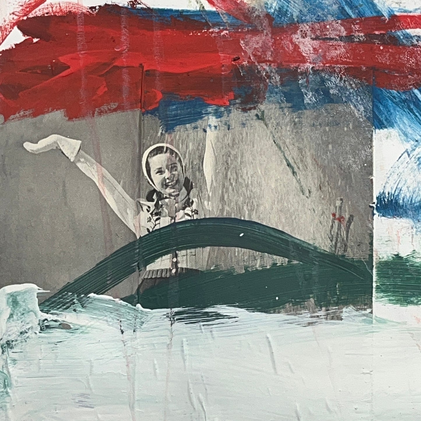 Original Mixed Media Abstract Modern Art Painting 24x36 "But Only..." Signed