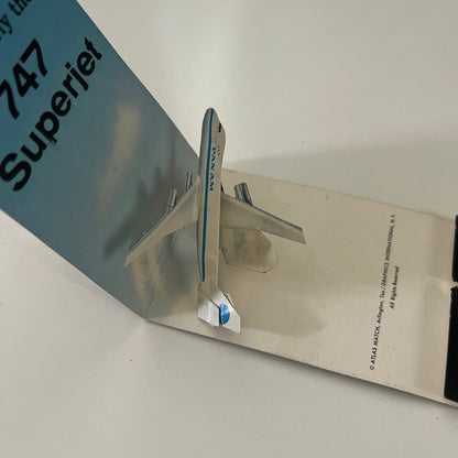 Pan Am Airlines 747 Popup Vintage Matchbook Cover TB7-MMZ4