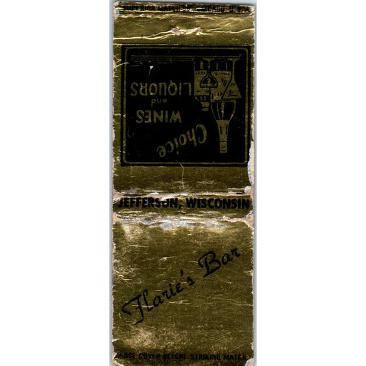 Flarie's Bar Jefferson WI Vintage Matchbook Cover SD4-Y16