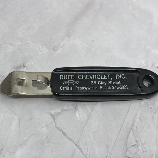 Vintage Rufe Chevrolet Carlisle Pennsylvania Advertising Bottle Opener SC1