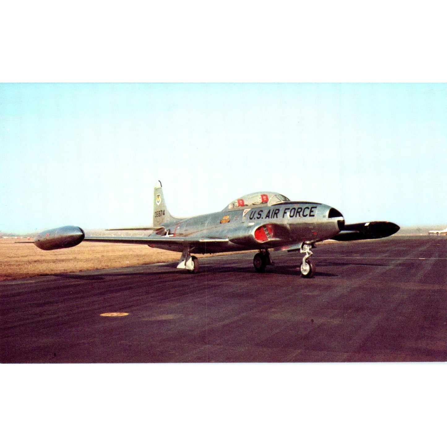 Lockheed T-33A Shooting Star Vintage Postcard TG8-PC