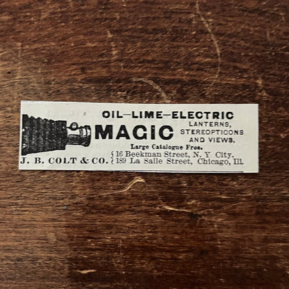 J.B. Colt & Co Oil Lime Electric Lanterns Original Advertisement AD8-P29