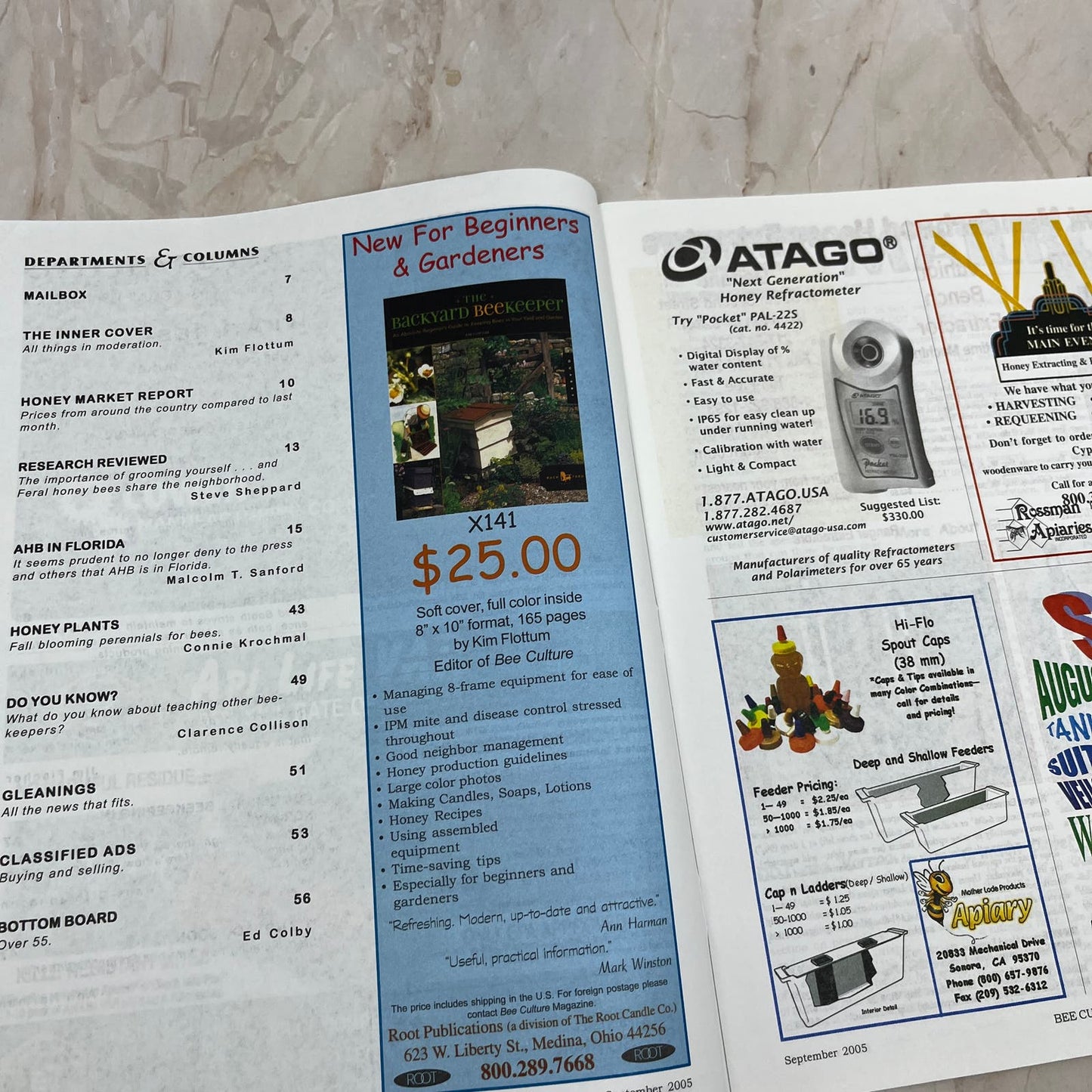 2005 Sept - Bee Culture Magazine - Bees Beekeeping Honey M9