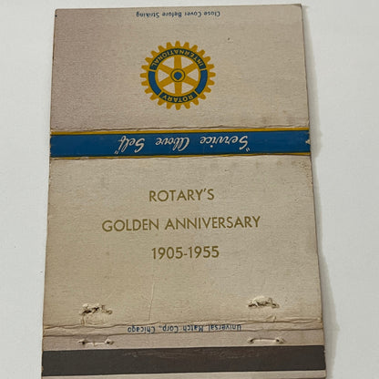 1955 Rotary Club Golden Anniversary Vintage Matchbook Cover TB6-MB1-14