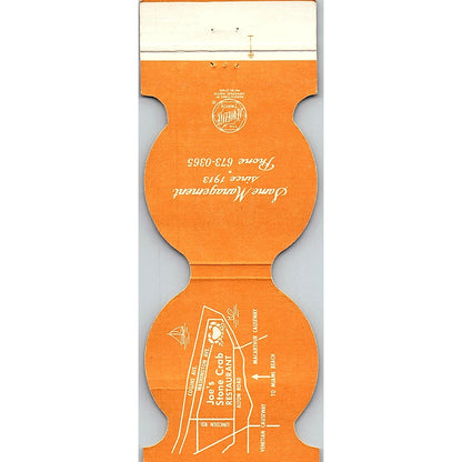 Joe's Stone Crab Restaurant Miami Beach FL Vintage Matchbook TB6-MB2-8