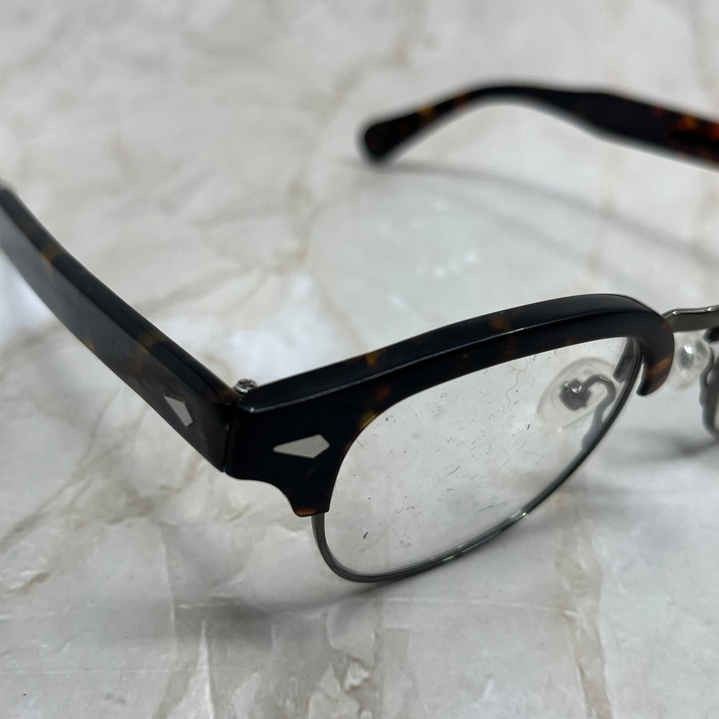 Tortoise Shell Horn Rim Sunglasses Eyeglasses Frames TE9-G5-2