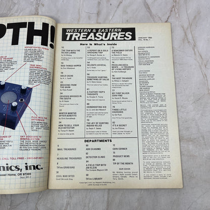 1982 Jan - Western & Eastern Treasures Magazine - Treasure Hunting Gold M13