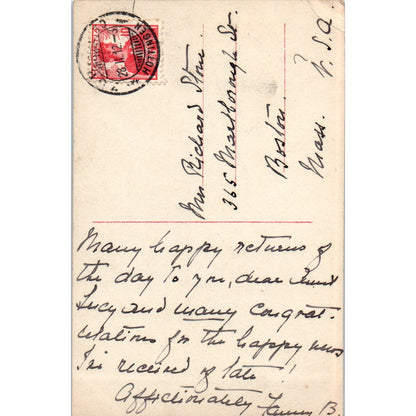 1912 Unser Kaiserpaar mit Seinen Enkeln German Antique RPPC Postcard PE7