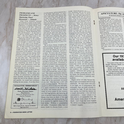 1978 Mar/Apr American Beekeeping Federation Newsletter Gainesville FL M15