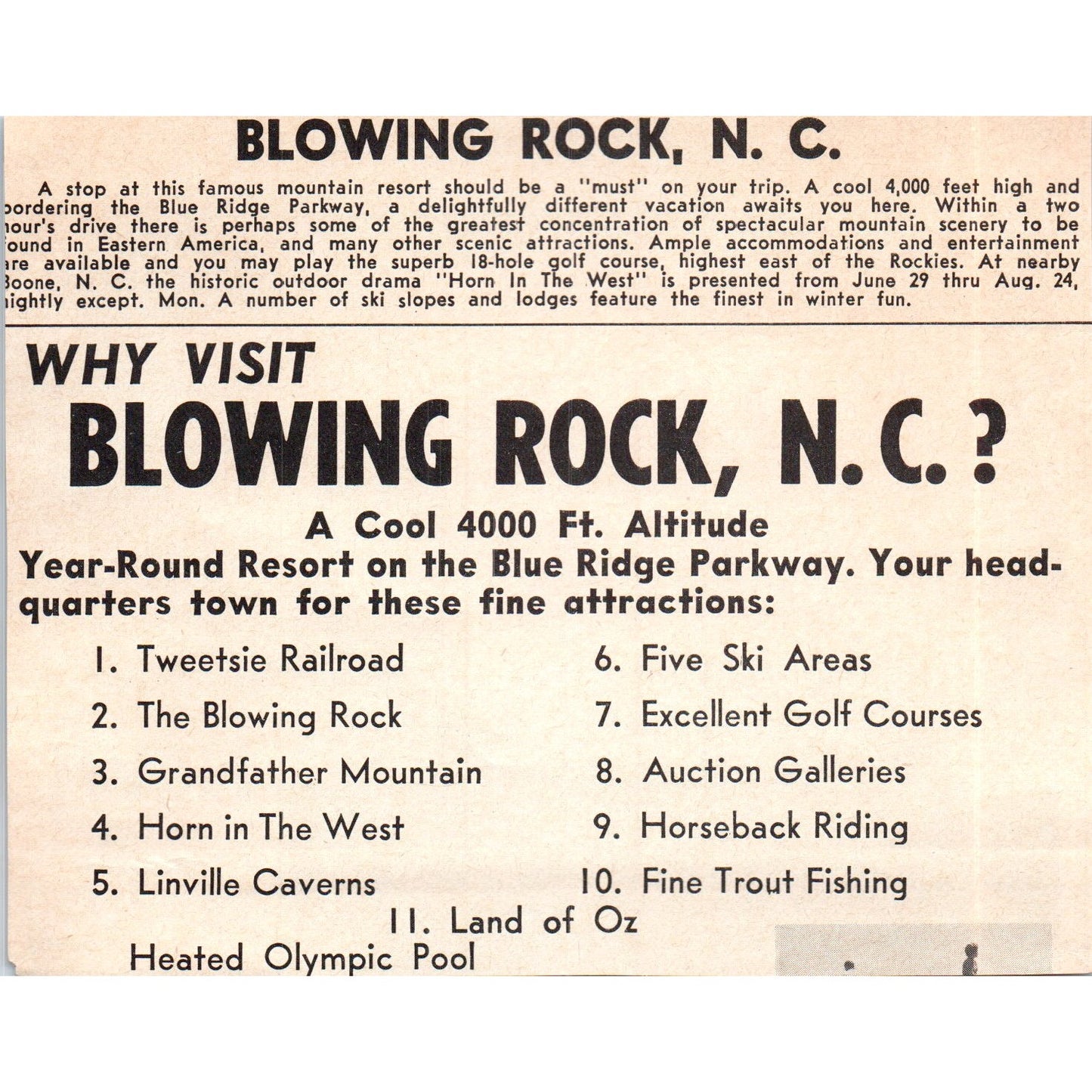 Sail the Lost Sea Underground Lake Sweetwater Madisonville 1973 Ad AD8-B9