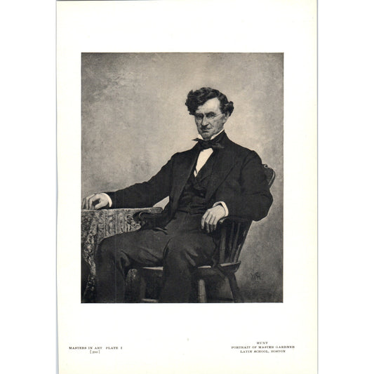 Portrait of Master Gardner - Hunt 1908 Victorian Art Print AB8-MA12