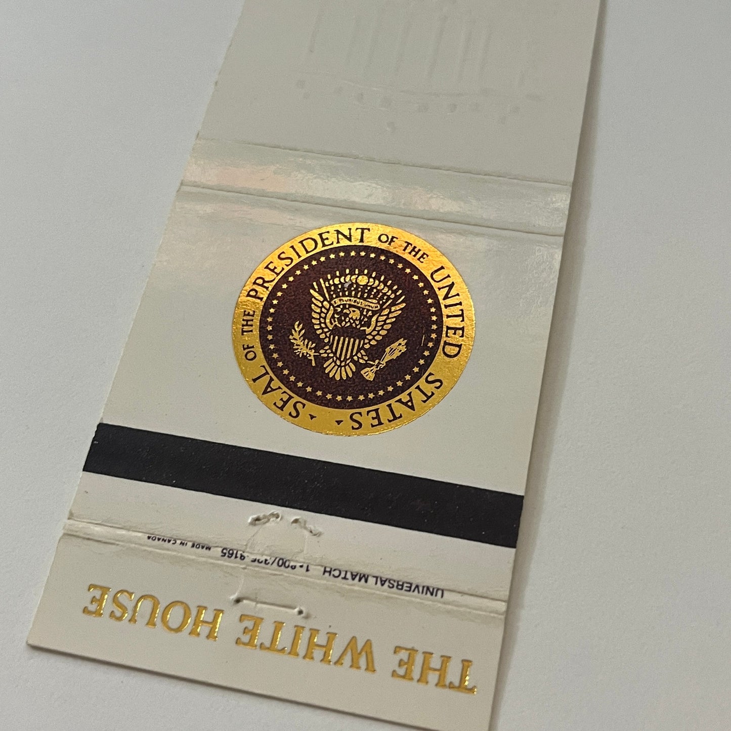 The White House Presidential Seal Vintage Matchbook Cover TB6-MB2-6