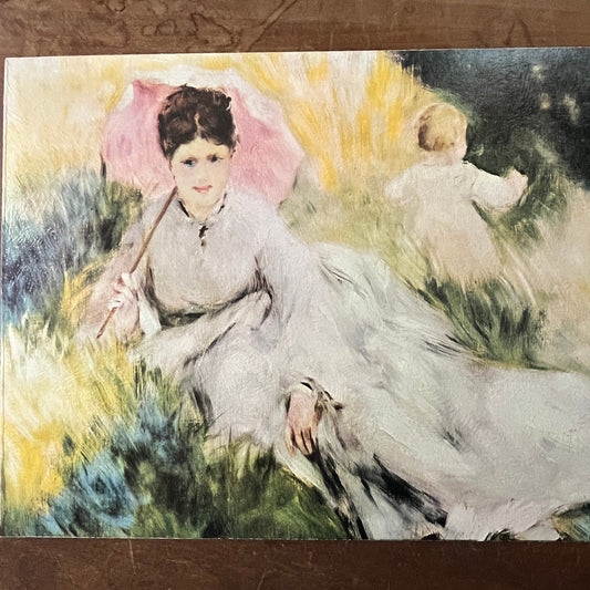 Lady With a Parasol - Pierre Auguste Renoir Vintage Art Print 8x10 V12