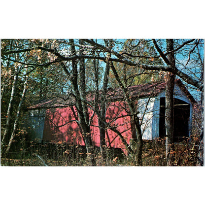 Parke County Indiana #19 Harry Evans Covered Bridge Postcard PC8