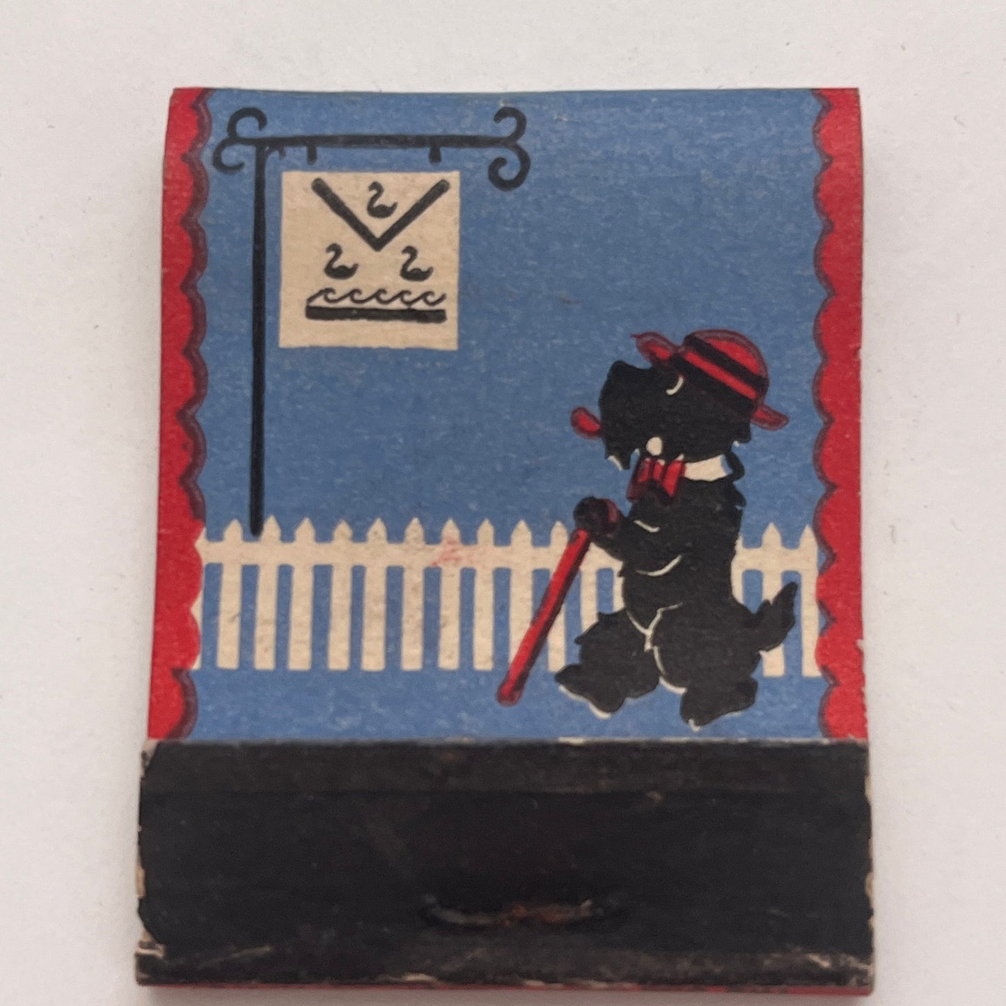 Scotty Dog Scottish Terrier Diamond Match Vintage Matchbook Cover TB8-MB2-5