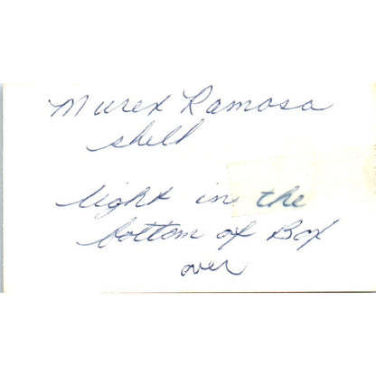 Jeanne & Cid Derry Shell Shelter Fullerton CA Vintage Business Card SD8-B6
