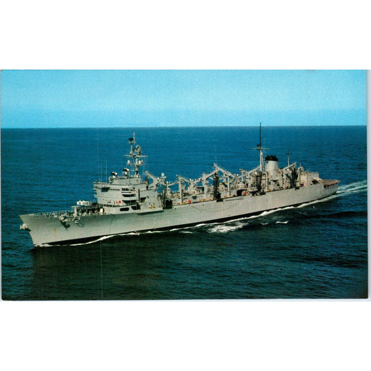USS Camden AOE-2 Fast Combat Support Ship Vintage Postcard PC17