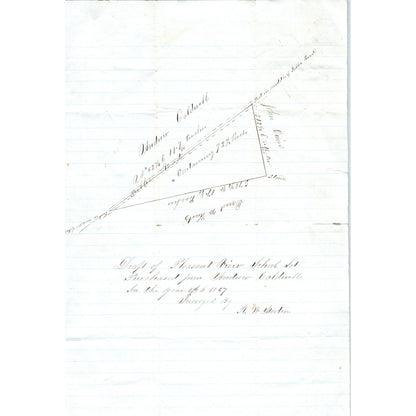 1867 Handwritten Draft - Pleasant View School Welsh Mountain Andrew Caldwell D21