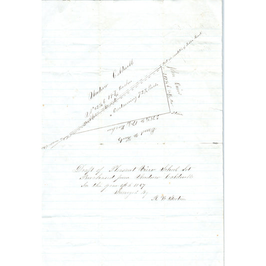 1867 Handwritten Draft - Pleasant View School Welsh Mountain Andrew Caldwell D21