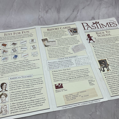 Original Pleasant Company American Girl 1990 School Issue Newsletter