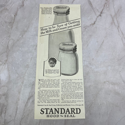 Standard Cap & Seal Corp Chicago IL 1924 Magazine Ad FL6-11
