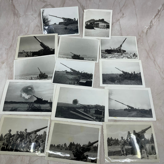 Lot of 14 Original 280mm Artillery Photos Postwar Germany c1954 Army TG7-AP2