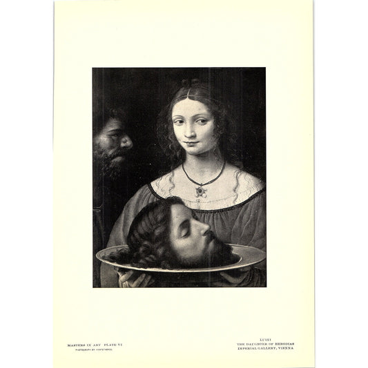 The Daughter of Herodias - Luini - 1902 Litho Art Print AF4-4