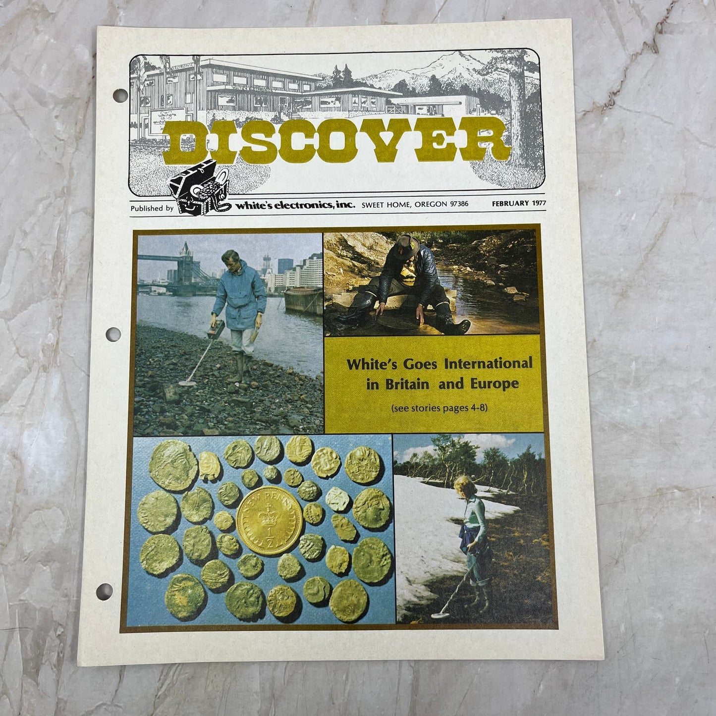 1977 Feb White's Electronics Discover Newsletter Metal Detectors Treasure M19