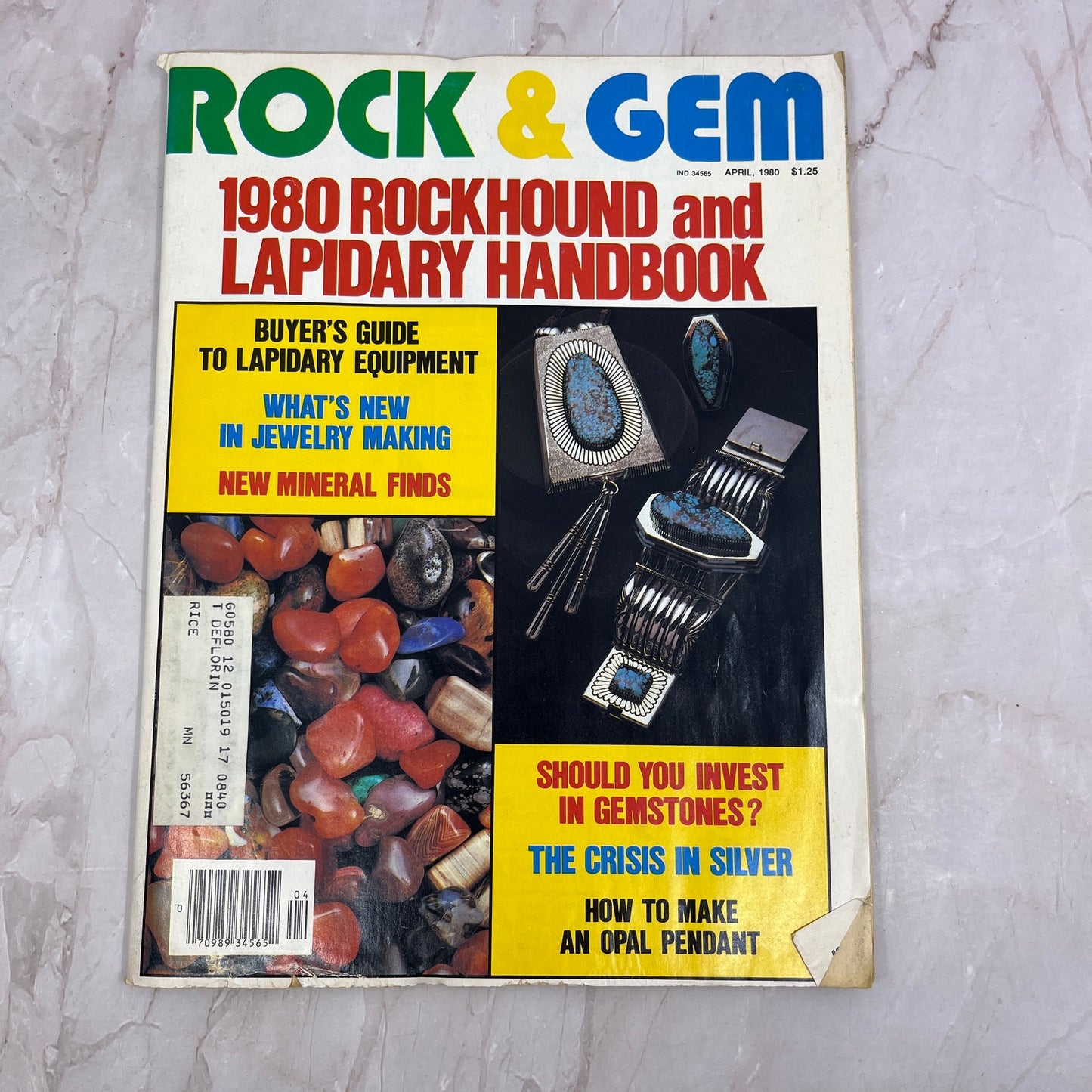Rockhound and Lapidary Handbook Buyers Guide - Rock & Gem Magazine Apr 1980 M24