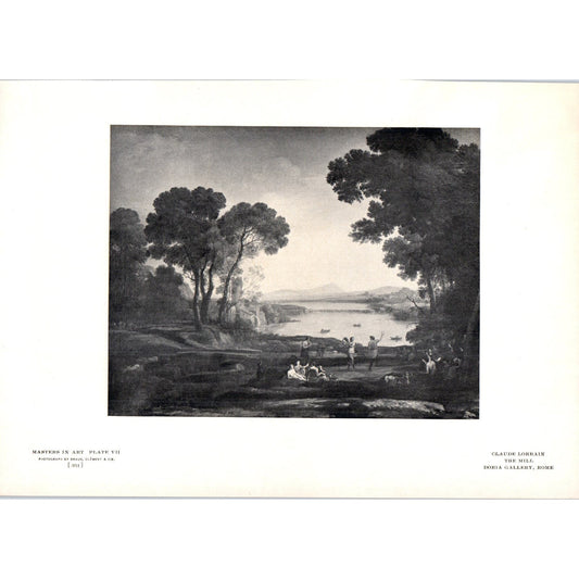 The Mill - Claude Lorrain c1905 Art Print D13