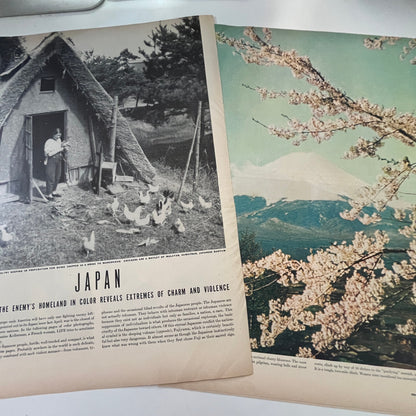 Japan: A View of the Enemy's Homeland 4 Pages 1940s WWII Era Article V30-1