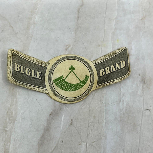 Vintage Bugle Brand Beer Bottle Neck Label AE5