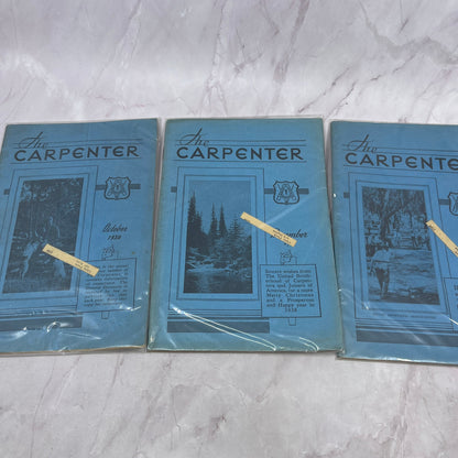 1930s The Carpenter Magazine Lot of 14 Issues L1-6