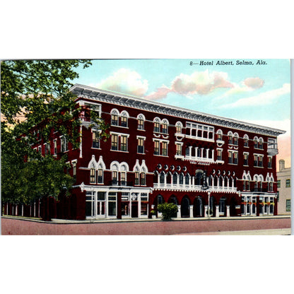 Hotel Albert Selma Alabama - Vintage Postcard AB8-RS1