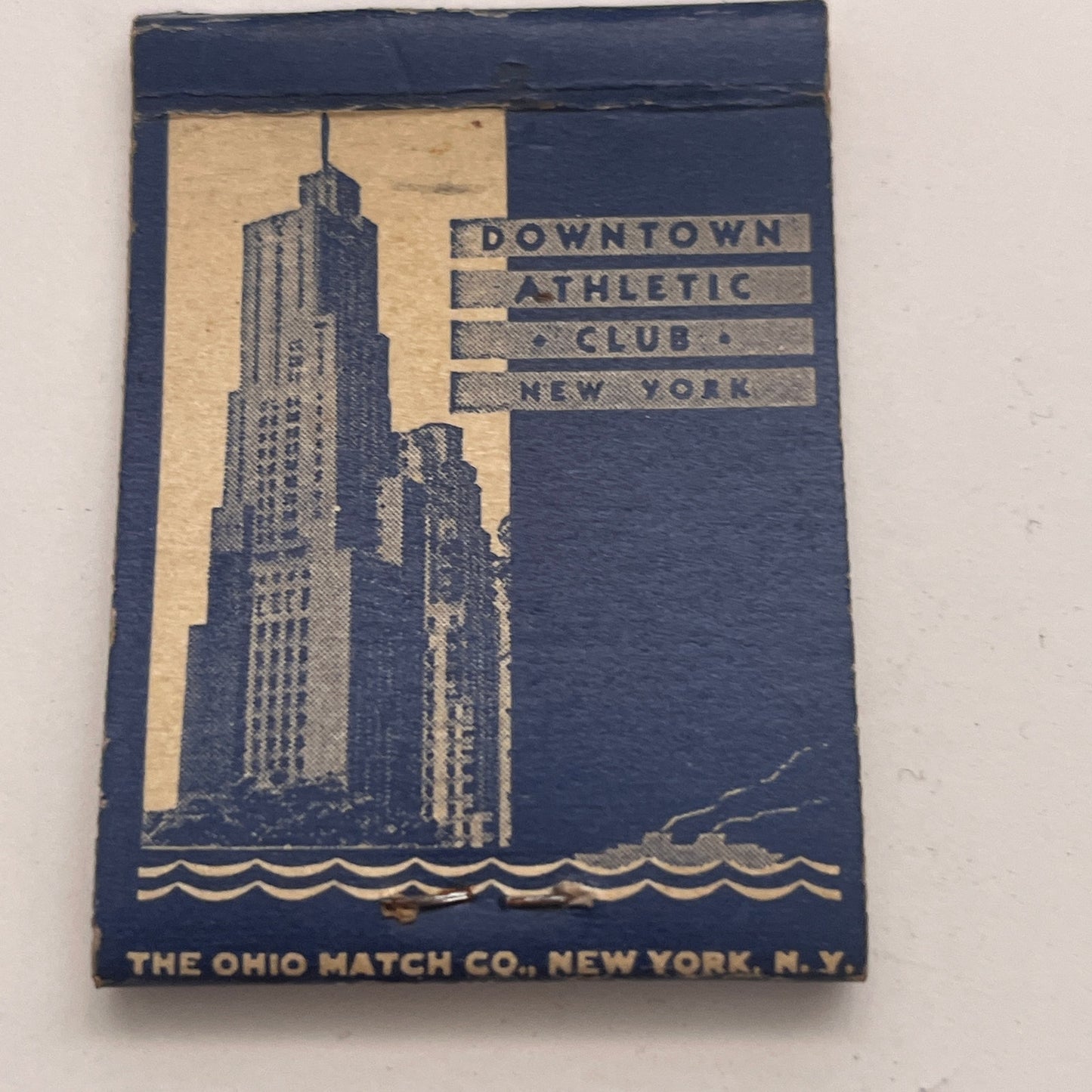 Downtown Athletic Club New York Vintage Matchbook Cover TB8-MB2-7