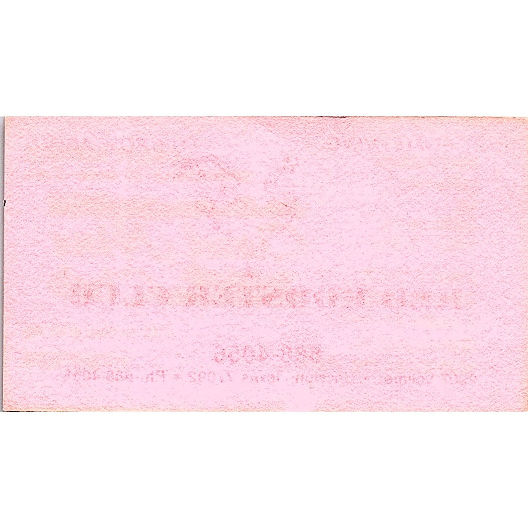 Red Rooster Club Matt & Sylvia Houston TX Vintage Business Card SD9-B5