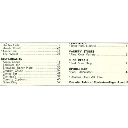 Dairy King Elkhorn Ave Alice & John Lyman 1957 Estes Park CO Ad AG4-M1