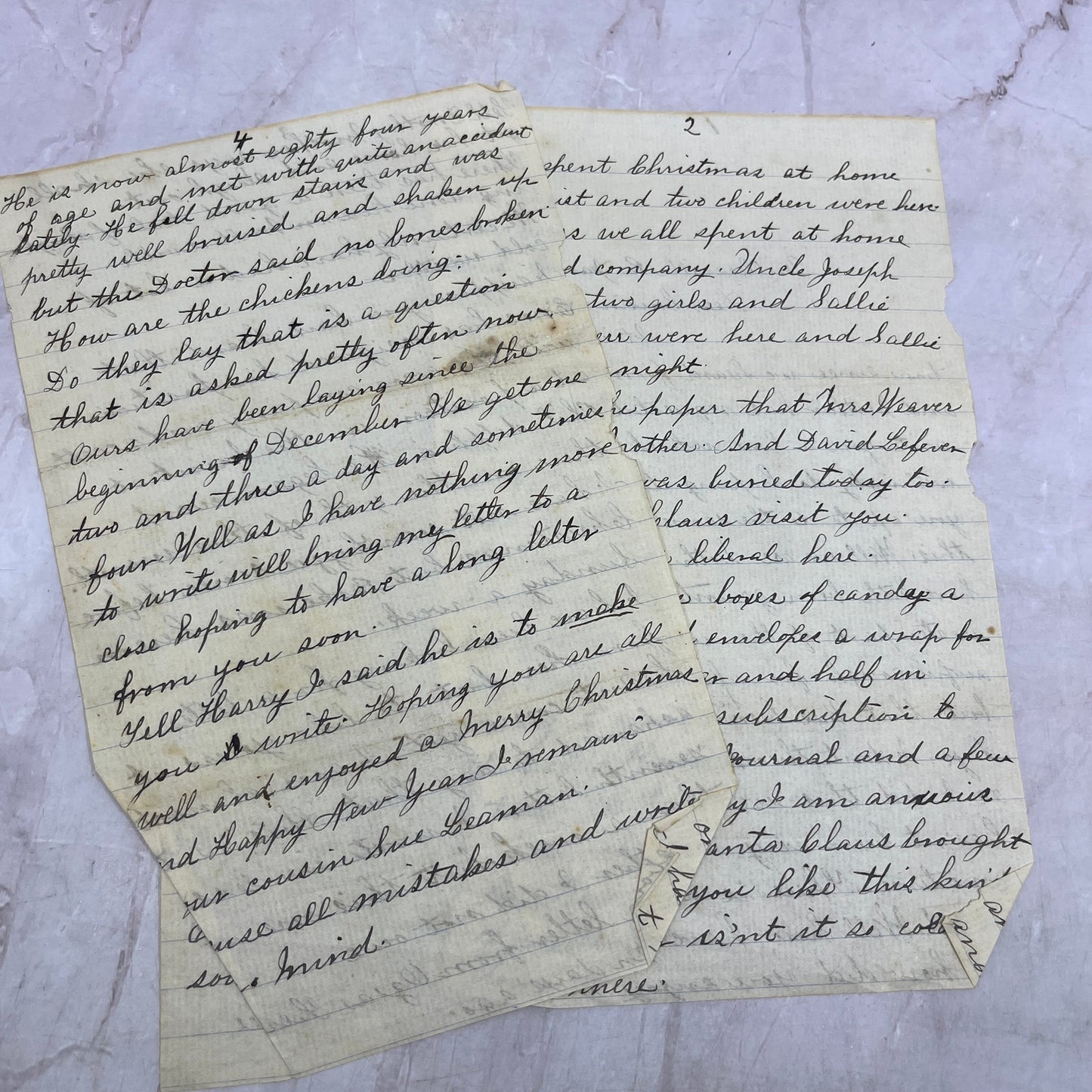 1904 Handwritten Letter From Millersville PA TJ5-E2