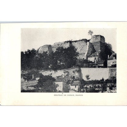 Chateau De Chinon France 1901 Original Print AD8-H9