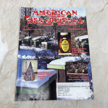 2001 Dec American Bee Journal Magazine Bees Beekeeping Honey M7