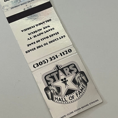 Stars Hall of Fame Wax Museum Orlando FL Matchbook Cover TB6-MB2-4