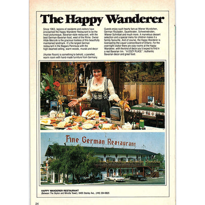 Happy Wanderer Restaurant Fine German Restaurant Niagara Falls ON SAG4-2