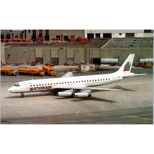 Nationair Canada McDonnell Douglas DC-8-62 Vintage Postcard PC2