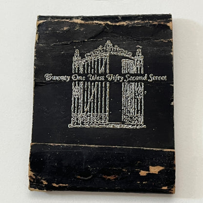 Jack and Charlie's 21 Club 21 West 2nd St NY Vintage Matchbook Cover TB8-MB2-10