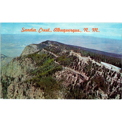 Sandia Crest Albuquerque New Mexico Vintage Postcard PE1