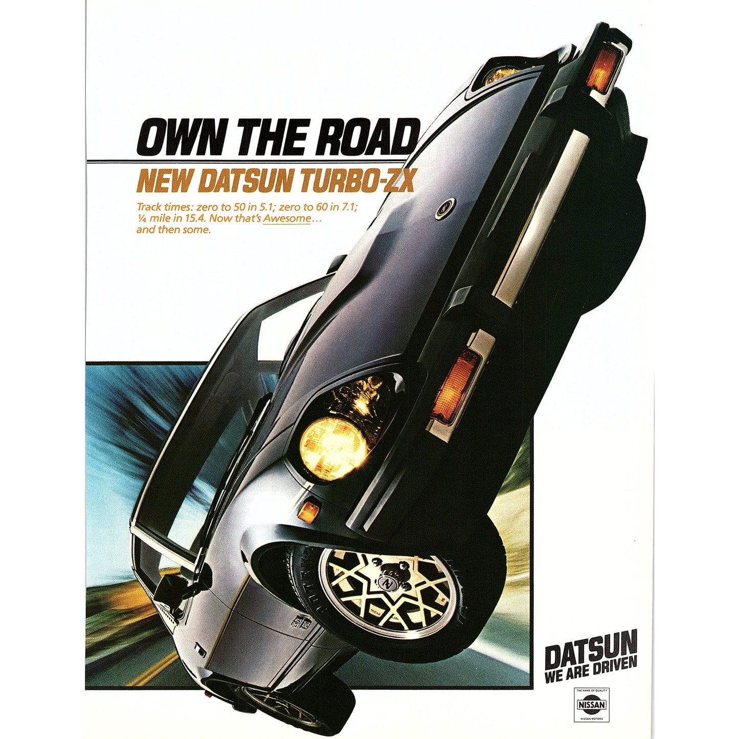 Datsun Turbo-ZX All New Nissan 8x11" 1981 Ad D26