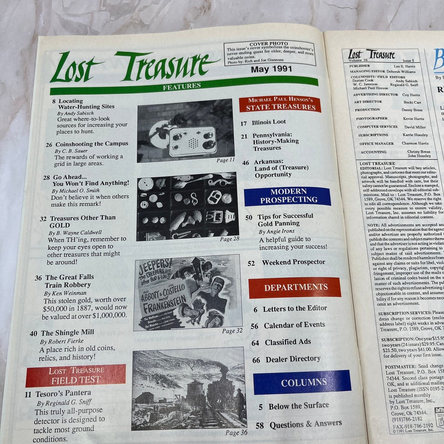 1991 May - Lost Treasure Magazine - Treasure Hunting Gold Prospecting M14