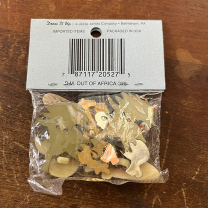 African Tribal Buttons Jesse James Co Dress It Up Out of Africa #370 NIP SB7