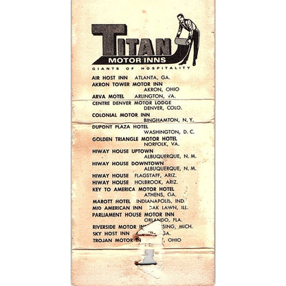 Trojan Motor Inn Troy OH Vintage Matchbook MM5-8