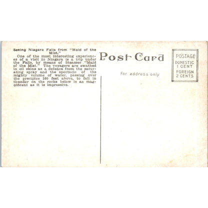 c1910 Maid of the Mist Steel Arch Bridge Niagara Falls Original Postcard PC10